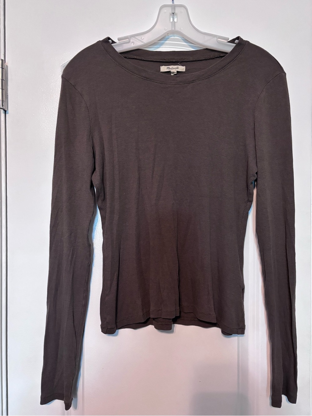 Madewell Long Sleeve Crewneck Top Size Medium - Picture 5 of 12